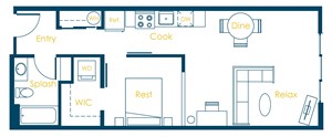 CREW Apartments Penn Floor Plan